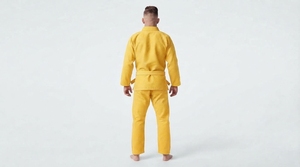 <b>Men</b> Martial Arts Practice Uniform Long Sleeve Training <b>Jacket</b> With Matching Pants Set - Product Image 5