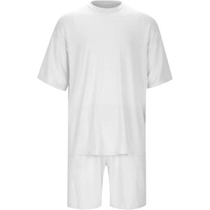 Conjunto de Pantalones Cortos Casuales de Verano para Hombre, Ecológicos, de Fibra de Bambú, con Diseño con Capucha, Tejido Transpirable, Diseño Liso - Product Image 1