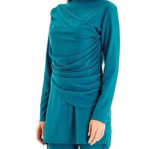 Maillots de bain modestes pour femmes musulmanes, tankinis, vêtements de sport, ensemble 2 pièces à coupe haute, burkinis islamiques, burkinis de fitness écologiques - Product Image 5