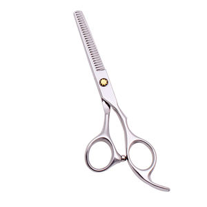 Ciseaux de coiffure en acier inoxydable à pointe affûtée 2026, lame droite, outil de beauté pour salon de coiffure, fabriqué au Pakistan - Product Image 6