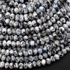 Perles facettées en jaspe K2, perles rondes en granit, pour la fabrication de bijoux, collier, bracelet, vente en gros - Product Image 1