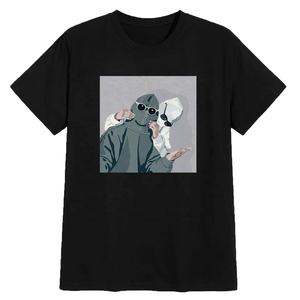 เสื้อยืดผู้ชายผ้าฝ้าย100% สั่งทำพิมพ์ลายเปล่าแขนสั้นเฮฟวี่เวทคุณภาพสูง - Product Image 1