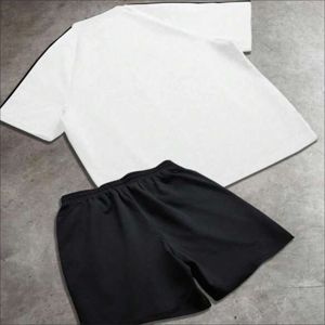 Ensemble de t-shirt et short de course 2 pièces pour homme, personnalisé, été, respirant, polyester/coton, streetwear, impression numérique, broderie, OEM - Product Image 2