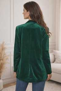 Chaqueta Blazer de Terciopelo para Mujer, Elegante, Informal, para Oficina, Suave, Lujosa, con Estilo - Product Image 3