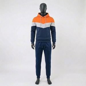 Survêtement de sport d'hiver à capuche de haute qualité pour hommes, conception de logo personnalisé, vêtements de sport ajustés OEM, survêtements en gros - Product Image 1