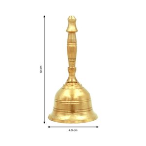 กระดิ่งทองเหลืองมือที่ทำด้วยมืออันหรูหราสำหรับการตกแต่งบ้าน pooja - Product Image 2