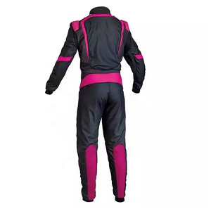 Two Layer One Piece Kart <b>Racing</b> Suit Cordura Genuine Leather Motorbike <b>Jacket</b> Custom Designed for <b>Racing</b> and Protection - Product Image 5