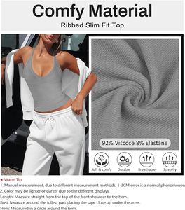 Débardeur de sport respirant pour femme, 100 % coton, col en V, tricoté, 240 g, séchage rapide, avec logo frontal - Endurance Pro - Product Image 5