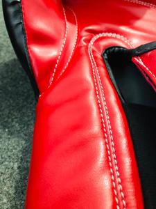 Guantes de Boxeo de Cuero de 16 oz, Guantes de Entrenamiento de MMA con Correa de Muñeca Ajustable, Transpirables e Impermeables para Artes Marciales - Product Image 4