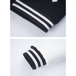 Veste bomber universitaire en laine de baseball de haute qualité personnalisée 2025 avec manches en cuir véritable pour hommes - Product Image 6