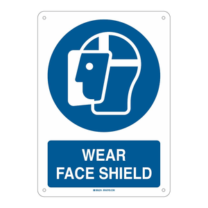 Protector Facial Brady Wear Sign-Durable, Señal de Advertencia de Seguridad para Interiores/Exteriores para Áreas de Trabajo - Product Image 2