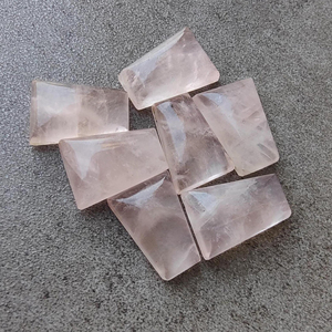 Cabujón de Cuarzo Rosa Natural en Forma de Ataúd, Gema Calibrada, Tamaños Personalizados Disponibles, Todos los Tamaños Disponibles - Product Image 4
