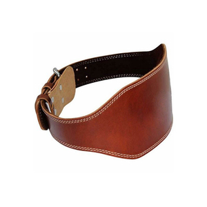 Premium quality leather gym belt weightlifting waist support bodybuilding fitness heavy lifting strong durable gear - Product Image 3