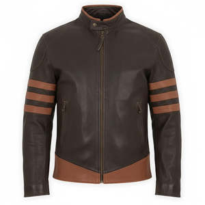 Nouveau produit Liu Ming – Blouson homme automne col montant coupe slim grande taille en PU style motard avec fermeture éclair et tissu teint – Vêtement d'extérieur décontracté - Product Image 2