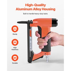 22 Gauge Long Nose Pneumatic <b>Staple</b> Gun Upholstery Stapler 71 Series Fine Wire <b>Staples</b> 3/8 Inch Crown 1/4\" 5/8\" Length for - Product Image 6