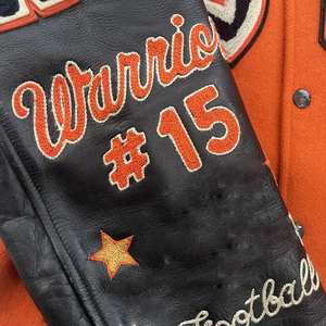 Lightweight Comfortable Stretchable Fabric OEM Customized Unique Design Adult Wear Autumn College Baseball Letterman <b>Jacket</b> - Product Image 4