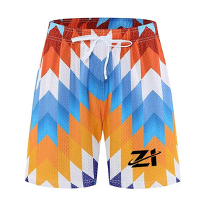 Pantalones Cortos Deportivos de Malla Transpirable para Hombre, con Logotipo Personalizado, de Alta Calidad, para Verano, con Bolsillo, Sublimados - Product Image 6