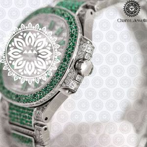 Reloj Cuadrado de Acero Inoxidable para Mujer Charm_Jewells con Bisel de Esmeralda, Cristal de Zafiro, Cuarzo Analógico, Lujoso y Moderno, 38 mm - Product Image 2