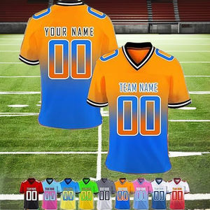 เสื้อเจอร์ซีย์อเมริกันฟุตบอลระเหิดกำหนดชื่อทีมจำนวนโลโก้-ชุดกีฬาแห้งเร็ว - Product Image 2