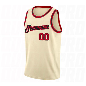 Camiseta de Baloncesto Personalizada, Cuello Redondo, Tejido de Punto Acanalado, Color Rojo y Negro, Premium, Transpirable, de Secado Rápido, Sin Mangas - Product Image 5