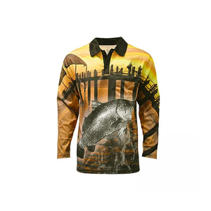เสื้อโปโลตกปลา เนื้อผ้าเบาสบาย พิมพ์ลายแบบซับลิเมชั่น คุณภาพดีที่สุด - Product Image 6