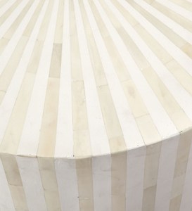 Hot Sale Handcrafted Bone Inlay Ottoman <b>Stool</b> Decorative Accent Furniture for <b>Bedroom</b> - Product Image 2