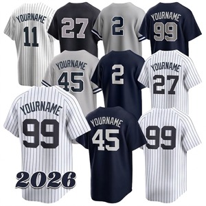 Teamname 24 Camiseta de béisbol de manga corta de poliéster transpirable unisex para adultos para todas las estaciones Ropa de equipo con estampado en la espalda - Product Image 3