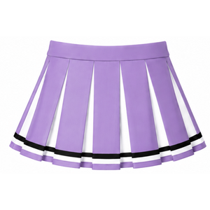 Ensemble d'uniforme de cheerleading violet lavande, haut sans manches à col en V, jupe plissée, tenue de sport pour équipe athlétique, performance de danse, entraînement - Product Image 6