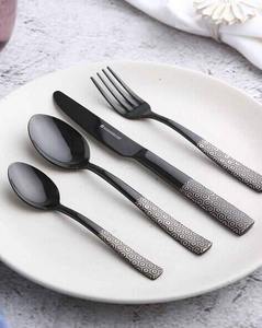 Elegante Juego de Cubiertos Metálicos con Mango Rosa, Cuchara y Tenedor para Servir, Utensilios de Cocina Pulidos para Decoración de Mesa y Catering - Product Image 2