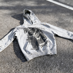 Sudadera con Capucha Nesta Sports Personalizada, 100% Algodón, Estilo Vintage, 500-600 GSM, Bordado Desgastado, Lavado Ácido - Product Image 5