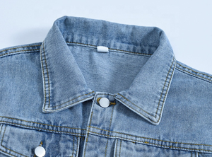 Vestes en jean décontractées pour femmes, couleur unie, haute qualité, manches longues, grandes tailles, vêtements d'extérieur - Product Image 3