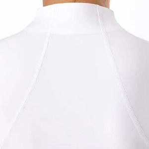Chemise d'équitation western pour femme à logo personnalisé, manches longues, col montant, respirante, anti-transpiration, en cuir véritable, taille haute - Product Image 6