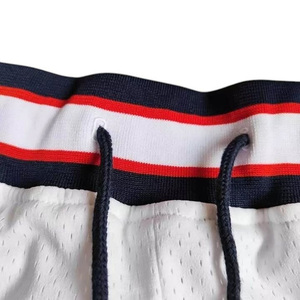 Pantalones Cortos de Baloncesto Retro USA Dream Team 1992, Malla Vintage con Bordado Tackle Twill, Estilo Urbano, para Entrenamiento Deportivo, Venta al Por Mayor - Product Image 5