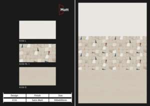 Azulejos cerámicos de pared de primera calidad de 300x600 mm para baño y cocina, con acabado brillante, mate, efecto azúcar tallado, diseño de pared interior de lujo. - Product Image 5