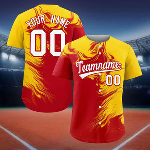 Maillot de baseball unisexe pour adultes en Spandex/Coton, séchage rapide, respirant, couleurs personnalisées, logo, motif uni, col en V, manches courtes - Product Image 2