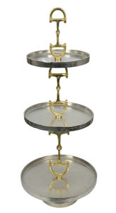 Plateaux ronds anciens pour servir les fruits, plateaux décoratifs, support à gâteau à 3 étages, décoration de mariage, support à gâteau en métal, accessoires pour événements - Product Image 6