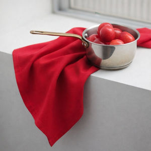 Paño de Cocina Rojo Premium 100% Algodón, Altamente Absorbente y Suave, para Cocinar, Limpiar y Secar - Product Image 4