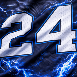 Camiseta Azul de Entrenamiento de Fútbol Americano para Hombre, Uniforme Deportivo Transpirable de Secado Rápido, Diseño Sublimado de Última Generación - Product Image 6