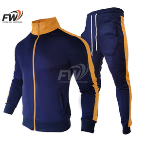 Ensemble de survêtement décontracté en molleton épais 100 % polyester tricoté, coupe ample, avec sweat à capuche et pantalon de jogging pour homme - Product Image 5
