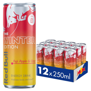 Red Bull Edición Invierno Sabor Manzana Fuji y Jengibre, 24 Latas de 250ml, 108 Cajas por Paleta, Configuración para Logística Mayorista Eficiente - Product Image 2