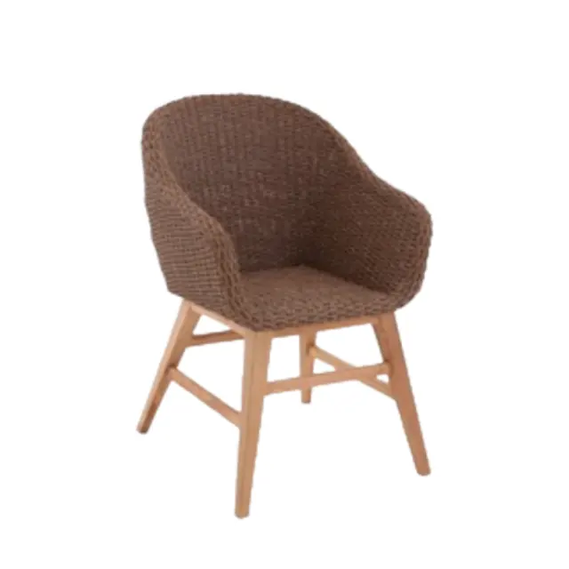 Commercial Furniture Rattan Dining Chairs For Dining and Patio Use Wooden Dining Chairs Manufacturing in Indonesia