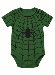 Body à manches courtes imprimé toile d'araignée pour bébé - Product Image 1