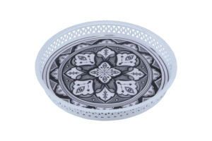 Bandeja de té de metal marroquí - Product Image 2