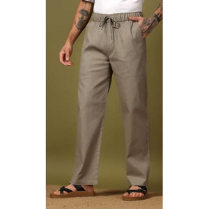 Pantalones de oficina de corte recto modernos para hombre, pantalones de negocios cómodos y flexibles, pantalones de estilo de diseñador premium por exportador a bajo precio - Product Image 1