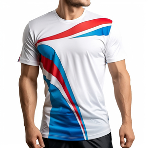 เสื้อยืดซับลิเมชั่นผู้ชายแบบสั่งทำพิเศษ พิมพ์ลายเต็มตัว ผ้าโพลีเอสเตอร์ เสื้อกีฬา แห้งเร็ว ระบายอากาศได้ดี ผู้ผลิตชุดกีฬา - Product Image 4