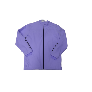 Pink Unisex Sporty <b>Racer</b> <b>Jacket</b> Zipper Closure Stand Collar Windproof Polyester Material Autumn Wear - Product Image 4