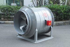 พัดลมแบบแกนหมุนไดเร็คไดรฟ์สำหรับเพิ่มแรงดันในช่องบันได รุ่น APL-7-6.5D พร้อมฐานโครงเหล็ก SS400 ผลิตในเวียดนาม - Product Image 2