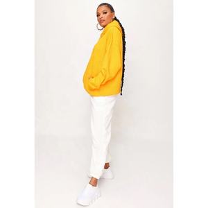 OEM Pakistan Factory Plain 100% Cotton Fleece Pullover Hoodie Logotipo personalizado Mujeres Regular Fit Pullover Hoodie with Kangaroo Pocket - Product Image 3