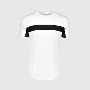 บริการ OEM เสื้อยืดผู้ชายฤดูร้อน แขนสั้น แห้งเร็ว ระบายอากาศได้ดี ผ้าฝ้ายผสมโพลีเอสเตอร์ สีตัดกัน โลโก้สั่งทำได้ บริการ OEM - Product Image 4