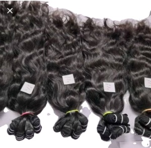 Templos alineados con cutícula de la mejor calidad, cabello humano indio crudo de un solo donante, estilo Natural de onda profunda suelta, exportador profesional - Product Image 1